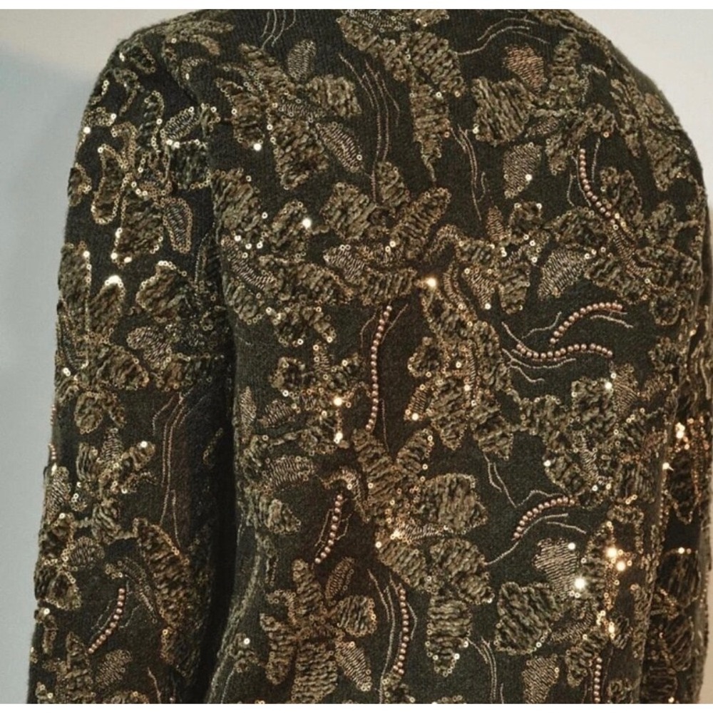 NWT ZARA combination sequin knit cardigan size small - Picture 3 of 5